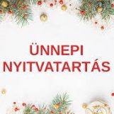 Ünnepi nyitvatartás