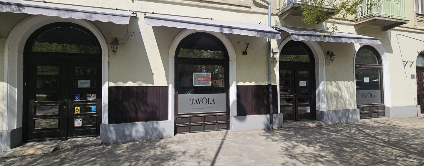Rákóczi út 32. – portálos kialakítású üzlethelyiség kiadó